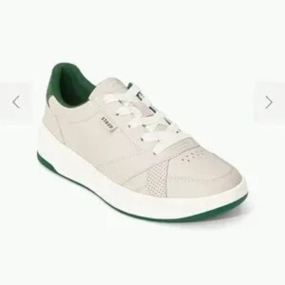 STAUD + KEDS The Court Sneaker‎ Cream/Green – SZ 7 NEW - Picture 3 of 12